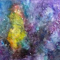 Mon projet final cours aquarelle : Nébuleuse. Un progetto di Illustrazione tradizionale, Belle arti, Pittura e Pittura ad acquerello di lindalaberge1 - 22.11.2021