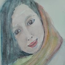 Mi Proyecto del curso: Retrato artístico en acuarela. Fine Arts, Painting, Watercolor Painting, and Portrait Drawing project by Alicia Cytrynblum - 11.21.2021