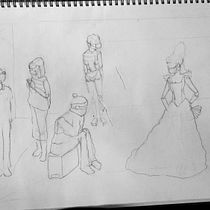 My project in Basic Principles of Drawing People from Imagination course. Still in progress.. Traditional illustration, Fine Arts, Sketching, Pencil Drawing, Drawing, Artistic Drawing, and Figure Drawing project by Natali Downing - 11.23.2021