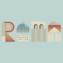 Il mio progetto del corso: Lettering digitale illustrato - ROMA. Een project van  Belettering, Digitale belettering, T y pografisch ontwerp van Teresa Coser - 24.11.2021