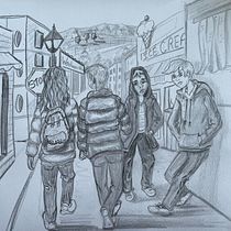 My project in Basic Principles of Drawing People from Imagination course. Fine Arts, Pencil Drawing, and Figure Drawing project by Freda Coetzee - 11.23.2021
