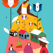 Meu projeto do curso: Ilustração flat com Photoshop. Traditional illustration, Digital Illustration, and Digital Painting project by Hugo Farias - 09.30.2021