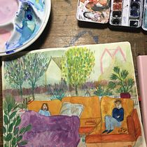 My project in Exploratory Sketchbook: Find Your Drawing Style course. Traditional illustration, Sketching, Creativit, Drawing, Watercolor Painting, Sketchbook, and Gouache Painting project by cato_vreys - 11.23.2021
