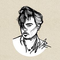 My concept Blackwork - Johnny. Projekt z dziedziny Trad, c, jna ilustracja, Ilustracja c, frowa i Projektowanie tatuaż użytkownika Marie-Anne Fortin - 23.11.2021