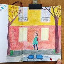 Mon projet du cours : Carnet de croquis pour explorer votre style de dessin. Traditional illustration, Sketching, Creativit, Drawing, Sketchbook, and Gouache Painting project by Bérengère Depardieu - 11.24.2021