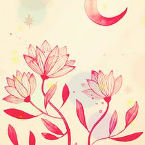 Flowers mono-rosa <3 . Un progetto di Illustrazione tradizionale, Belle arti, Pittura e Pittura ad acquerello di vanessaospina02 - 24.11.2021