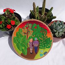 Meu projeto do curso: Introdução ao bordado botânico. Un projet de Broderie de Luana Barroso - 24.11.2021