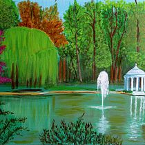 Aranjuez. Mi Proyecto del curso: Naturaleza con pintura acrílica: del cuaderno al lienzo . Traditional illustration, Painting, Acr, lic Painting, and Sketchbook project by Angeles Marti - 11.24.2021