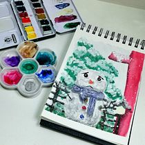 Mi Proyecto: Ilustración en acuarela con influencia japonesa  . Traditional illustration, Drawing, and Watercolor Painting project by Sharon Emilia Martínez García De Pineda - 11.19.2021