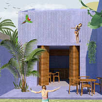Mi Proyecto del curso: Representación gráfica de proyectos arquitectónicos. Un projet de Architecture, Design graphique, Architecture d'intérieur, Design d'intérieur, Pa, sagisme, Collage, Architecture numérique et Illustration architecturale de Valeria De la Espriella - 22.11.2021
