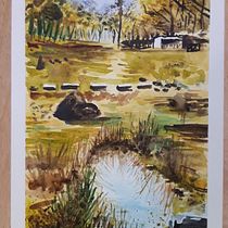 My project in Natural Landscapes in Watercolor course. Projekt z dziedziny  Sztuki piękne,  Malarstwo i Malowanie akwarelą użytkownika Iulia Albota - 25.11.2021