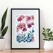 My project in Artistic Floral Watercolor: Connect with Nature course. Traditional illustration, Painting, Watercolor Painting, and Botanical Illustration project by kitkat_panthira - 11.24.2021
