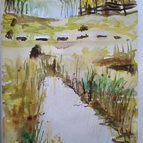 Mi Proyecto del curso: Paisajes naturales en acuarela. Projekt z dziedziny  Sztuki piękne,  Malarstwo i Malowanie akwarelą użytkownika habanavalencia8 - 25.11.2021