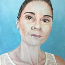 Mi Proyecto del curso: Introducción al retrato realista al óleo. Un proyecto de Bellas Artes, Pintura y Pintura al óleo de Arlette Cassot - 25.11.2021