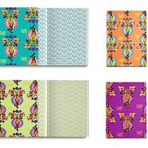 Meu projeto do curso: Paletas de cor para patterns cheios de vida. Un progetto di Illustrazione tradizionale, Pattern design, Illustrazione vettoriale e Teoria del colore di sulabip - 25.11.2021