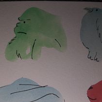 Mi Proyecto del curso: Técnicas de ilustración con acuarela y gouache. Traditional illustration, Fine Arts, Painting, Watercolor Painting, Children's Illustration, and Gouache Painting project by Romina Suarez - 11.25.2021