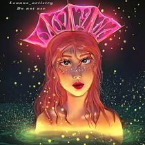 My project in Lighting and Color for Digital Portraits in Photoshop course ( Mermaid Goddess ) . Een project van Traditionele illustratie, Digitale illustratie y  Digitaal schilderij van Le Anne Chan - 24.11.2021