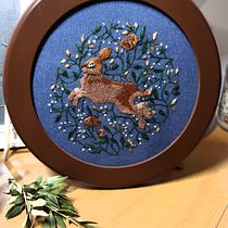 My project in Freehand Needle Painting: Embroider the Beauty of Wildlife course. Traditional illustration, and Embroider project by Lusine Issaian - 11.24.2021