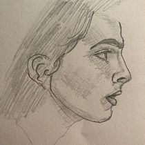 My project in Portrait Sketchbooking: Explore the Human Face course. Een project van  Schetsen,  Tekening,  Portrettekening,  Artistieke tekening y Sketchbook van Abigail Navarro - 25.11.2021