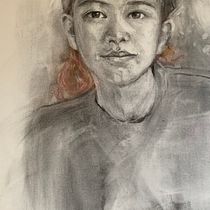 My project in Realistic Portrait with Graphite Pencil course. Traditional illustration, Fine Arts, Sketching, Pencil Drawing, Drawing, Portrait Drawing, Realistic Drawing, Artistic Drawing, and Figure Drawing project by mabelrf - 11.26.2021