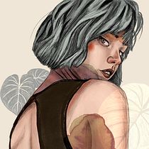 Mi Proyecto del curso: Retrato ilustrado con Procreate. Ilustração tradicional, Ilustração vetorial, Ilustração digital, e Desenho de retrato projeto de Sarasvati Dasi - 26.11.2021