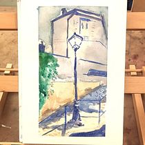 My project in Architectural Illustration with Watercolor course. Un projet de Illustration traditionnelle, Esquisse , Dessin, Aquarelle, Illustration architecturale , et Carnet de croquis de Kretz Paul - 26.11.2021