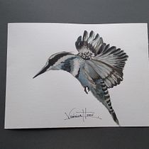 Colibrí. Mi Proyecto del curso: Acuarela naturalista con expresión y personalidad. Traditional illustration, Watercolor Painting, and Naturalistic Illustration project by VERONICA SHIGUETA CASTILLO - 11.26.2021