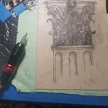 My project in Introduction to Etching Tattoos course. Un proyecto de Diseño de tatuajes de Karina CCBautista - 27.11.2021