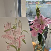 Mon projet du cours : Carnet de croquis botanique : une approche méditative. Ilustração tradicional, Esboçado, Desenho, Pintura em aquarela, Ilustração botânica, e Sketchbook projeto de Pernilla Mercier - 27.11.2021