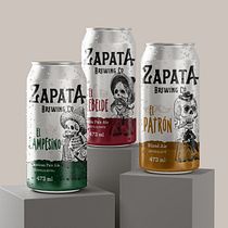 Zapata Brewing Co.. Br, ing, Identit, Graphic Design, and Packaging project by Ana Cristina Borges - 11.27.2021