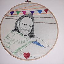 My project in Realistic Portrait Embroidery course. Projekt z dziedziny  Haft,  Tkactwo, Wzornictwo tekst i liów użytkownika Ayesha - 27.11.2021