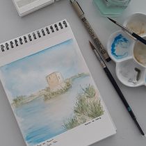 Mi Proyecto del curso: Cuaderno de viaje en acuarela. Traditional illustration, Watercolor Painting, Architectural Illustration, and Sketchbook project by marbotellabotella - 11.27.2021