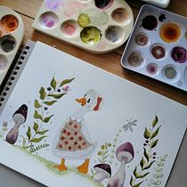 Mi Proyecto del curso: Creación de acuarelas para ilustración narrativa. Un projet de Illustration traditionnelle, Aquarelle et Illustration jeunesse de Carmen Flores - 27.11.2021