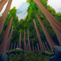 My project in Digital Background Painting for Animation course. Projekt z dziedziny Trad, c, jna ilustracja,  Animacja, Ilustracja c, frowa, Malarstwo c i frowe użytkownika valentina_17rodriguez - 26.11.2021