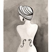 Le violon d'Ingres - My project for the course Illustration with India Ink course. Ilustração tradicional, Artes plásticas, Desenho e Ilustração com tinta projeto de Lili Moria - 28.11.2021
