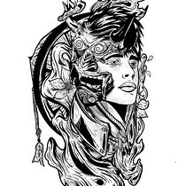 My project in Digital Design and Illustration of Tattoos with Procreate course. Traditional illustration, Graphic Design, Digital Illustration, Tattoo Design, and Digital Drawing project by Dato Vdi Vkml - 11.26.2021
