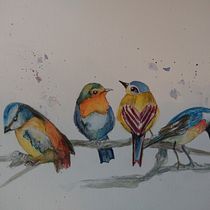 My project in Artistic Watercolor Techniques for Illustrating Birds course. Traditional illustration, Watercolor Painting, Realistic Drawing, and Naturalistic Illustration project by Mariyn Weimer - 11.26.2021