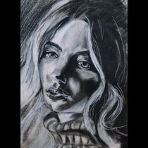 Mi Proyecto del curso: Retrato realista al carboncillo. Ilustração tradicional, Artes plásticas, Desenho, Desenho de retrato, e Desenho realista projeto de Frank Murphy - 28.11.2021