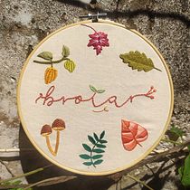 Meu projeto do curso: Técnicas básicas para bordado de letras. Embroider project by Letícia Tavares Batista - 11.28.2021