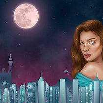 Mi Proyecto del curso: Retratos digitales de fantasía con Photoshop. Traditional illustration, Drawing, Digital Illustration, Portrait Drawing, Digital Drawing, and Digital Painting project by Ximena Estrada - 11.29.2021