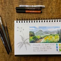 Mein Kursprojekt: Aquarellreiseheft, Abschlussprojekt. Traditional illustration, Watercolor Painting, Architectural Illustration, and Sketchbook project by Karin - 11.30.2021