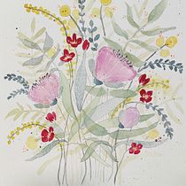 Il mio progetto del corso: Creazione di una composizione floreale ad acquerello. Un progetto di Illustrazione tradizionale, Belle arti, Pittura, Pittura ad acquerello, Illustrazione botanica e Illustrazione naturalistica di Timea Marics - 29.11.2021