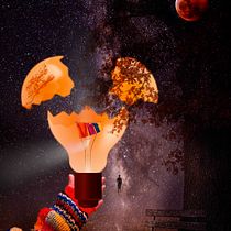 Mon projet du cours : Photomontage magique sur Photoshop : créez des métaphores visuelles  . Projekt z dziedziny Postprodukcja fotograficzna, Retuszowanie fotografii, Fotografia c, frowa,  Kompoz, cja w fotografii i Fotomontaż użytkownika Yvelise BALLU - 01.12.2021