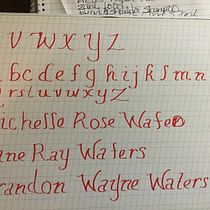My project in English Calligraphy from A to Z course. Calligraph project by Michelle Hagan Waters - 12.01.2021