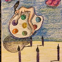 My project in Introduction to Surrealist Oil Painting course. Projekt z dziedziny  Sztuki piękne,  Malarstwo i Malarstwo olejowe użytkownika elifnazli_duran - 01.12.2021