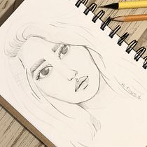 Mi Proyecto del curso: Sketchbook de retrato: explora el rostro humano. Een project van  Schetsen,  Tekening,  Portrettekening,  Artistieke tekening y Sketchbook van Karina Rivero - 01.12.2021