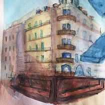 Mi Proyecto del curso: Dibujo arquitectónico con acuarela y tinta. Sketching, Drawing, Watercolor Painting, Architectural Illustration, Sketchbook & Ink Illustration project by Josean Fernandez - 12.01.2021