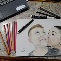 Mi Proyecto del curso: Retrato realista con lápices de colores. Traditional illustration, Fine Arts, Pencil Drawing, Drawing, Portrait Drawing, Realistic Drawing, and Artistic Drawing project by Hernán da Costa - 12.02.2021