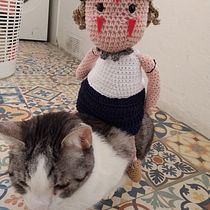 Mi princesa Mononoke <3. Projekt z dziedziny Craft, Projektowanie zabawek,  Tkactwo, Sz, dełkowanie i Amigurumi użytkownika sandymmster - 01.12.2021