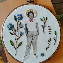Il mio progetto del corso: Ricamo di fotografie su tela. Photograph, Collage, Paper Craft, Printing, Embroider, and DIY project by Federica Montevecchi - 12.02.2021